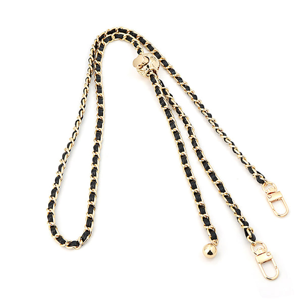 Læderhåndtag Taske Strap Rhombus Bag Bead Ball Chain Justerbar B4