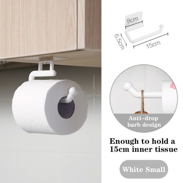 Metal Underskab Papirrulleholder Håndklædeholder Tissue Hanger S