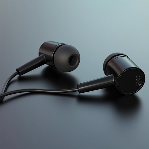 Headset 3,5 mm øretelefoner Høj kvalitet In-ear Til Telefon Computer He White