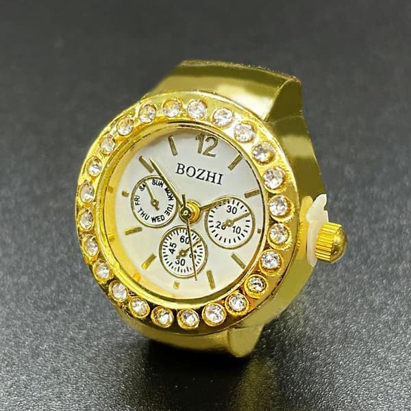 Modelegering Fingerringe Ure Kvarts Retro Ringur Gave B