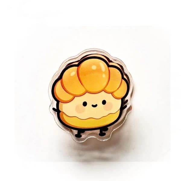 6 st/set Kawaii tecknad dessert akryl gem e Journal D 6pcs set