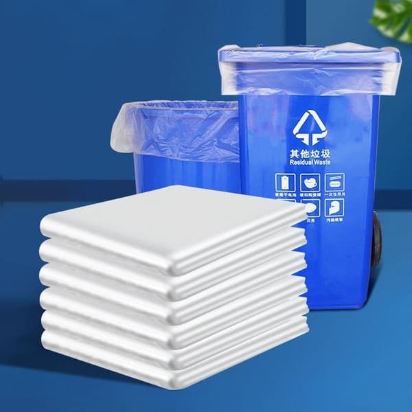 30/50 ST Tjocka Transparenta Engångs Extra Vita Stora Sop A2