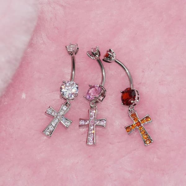 Kors navlepiercing sexede navleringe kropspiercing A2