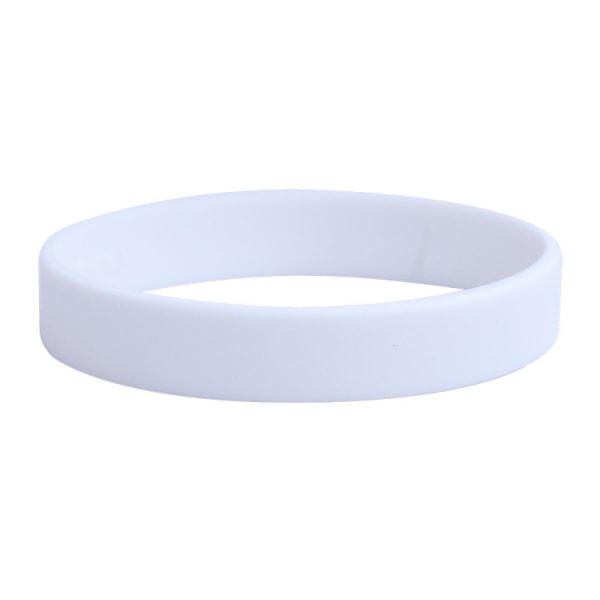 Engros Silikone Gummi Armbånd Fleksibel Armbånd Manchet Br White