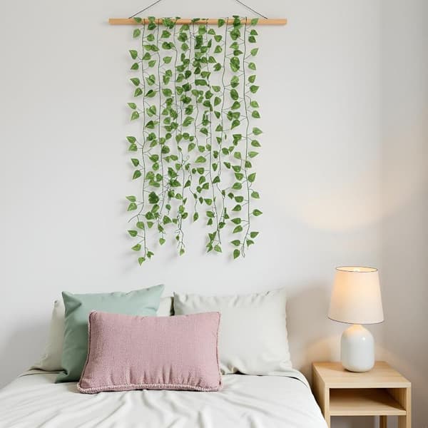 Kunstige hængeplanter, potteplanter, falsk eukalyptus, Boston A2