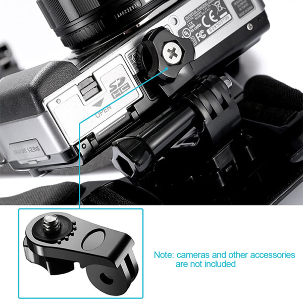 Camera Bridge Adapter Skruv Tripod Mount Adapter för Gopro Yi D