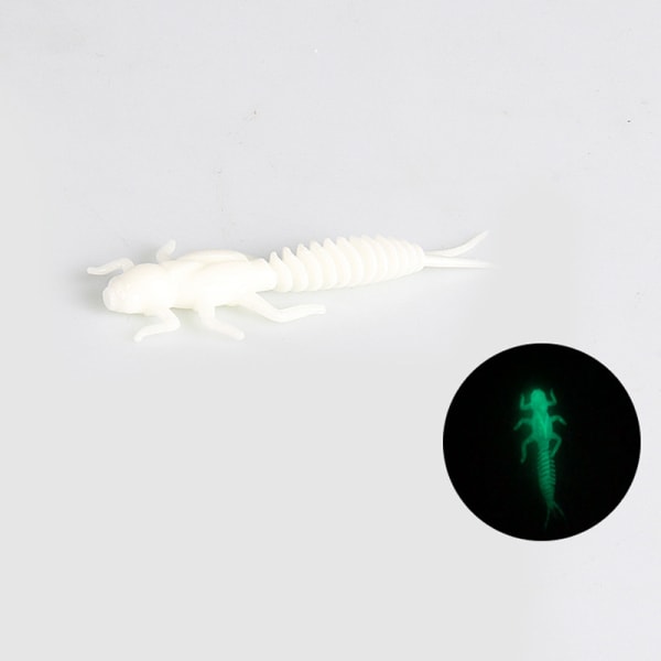 Supercontinent 5kpl Larva Soft Bait 5cm0.8g Kelluva makean veden B