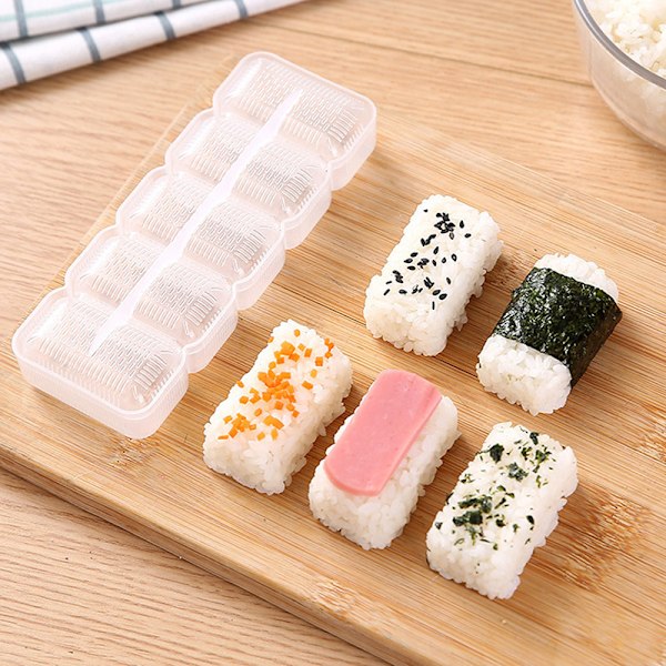 5 stk/sett Sushi Nigiri Maker Risball Former Nonstick Press Lag