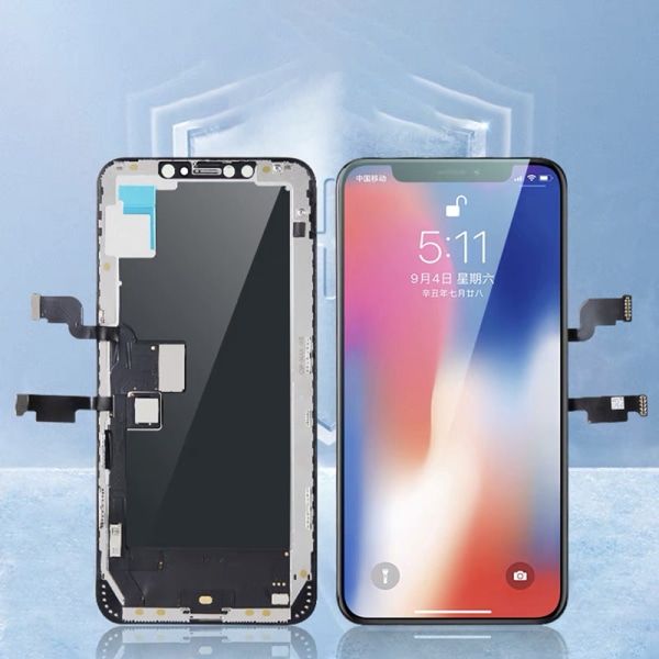 AAA+++kvalitetsskjerm for iPhone 11 12 13 14 LCD med 3D Touch XR-incell