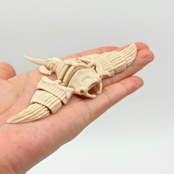 3D-printat marint livsskelett, rörligt i hela kroppen, simmar fritt A2