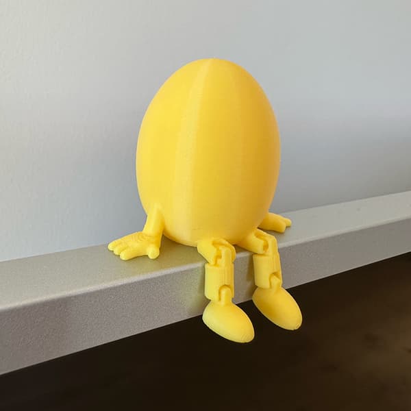 Ledad kaninäggsfigur påskdekoration rörligt ben A2