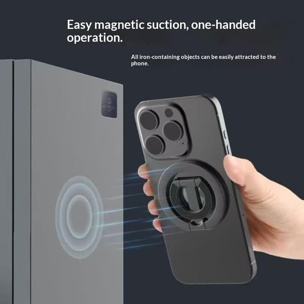 Magnetisk 360° roterande vikbart stativ dubbelsidig stark magnet A2