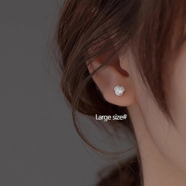 Mode omgivende knude stud øreringe til kvinder skrue kugle øre A3