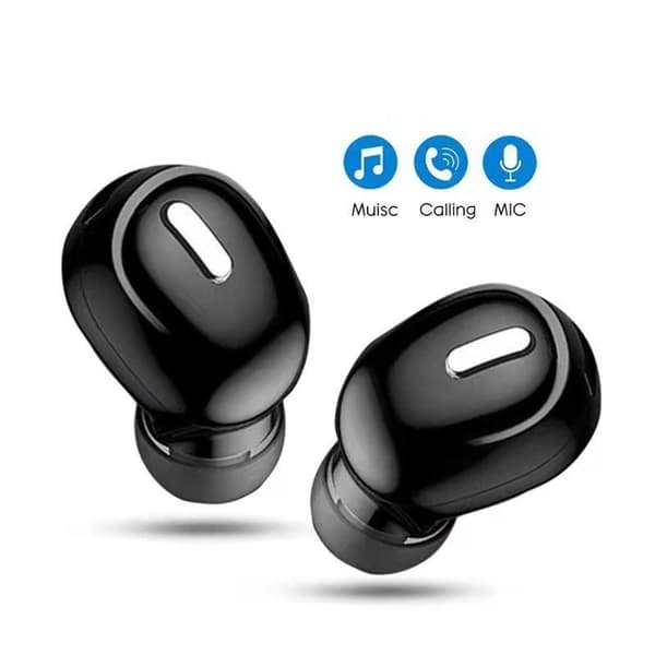 Uudet langattomat Bluetooth 5.0 -kuulokkeet mikrofonilla, in-ear Black