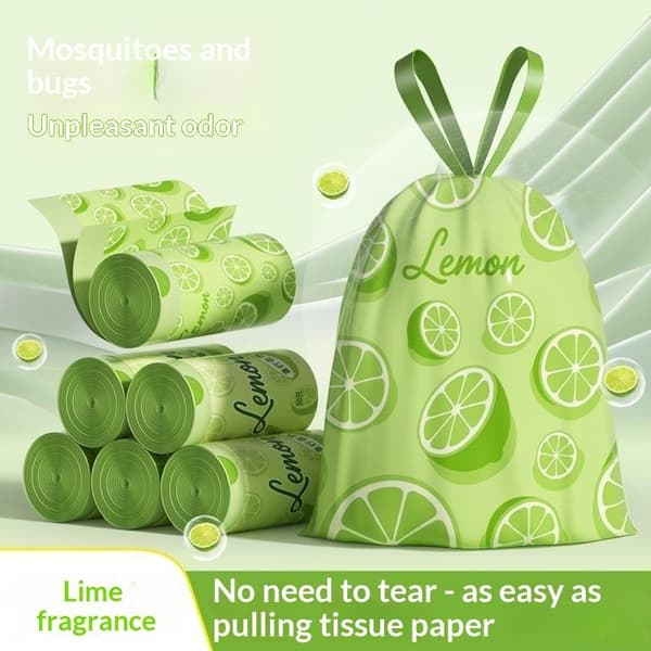 50/100-pack limegröna mönstrade soppåsar A4 100PCS