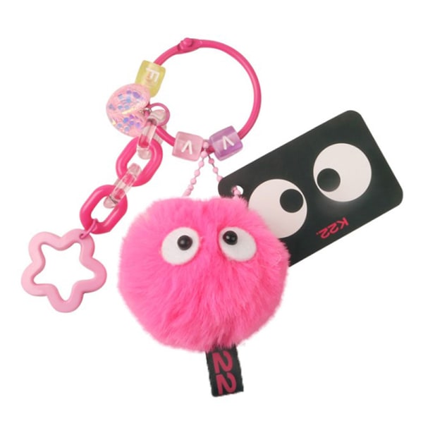 Color Plysj nøkkelring Spirited Away Colorful Coal Ball Spirit El Green