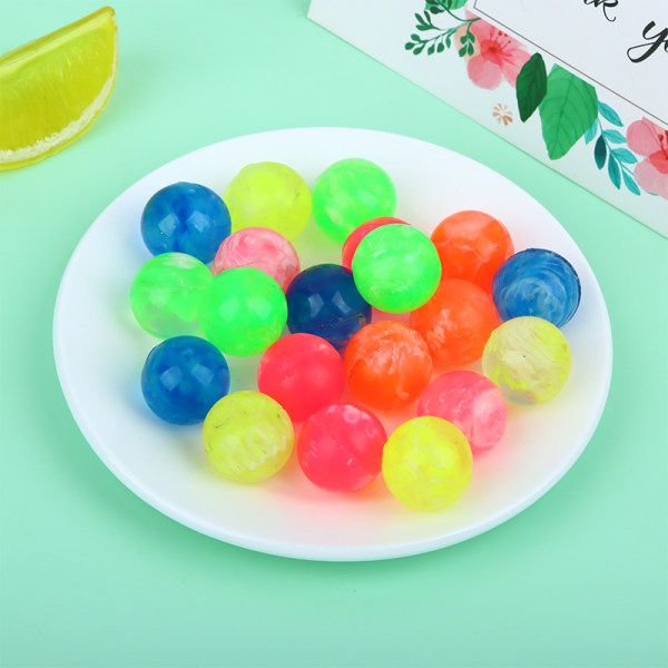 20stk Gummi Cloud Hoppeballer Leketøy Hoppeballer Mini Neon Swi