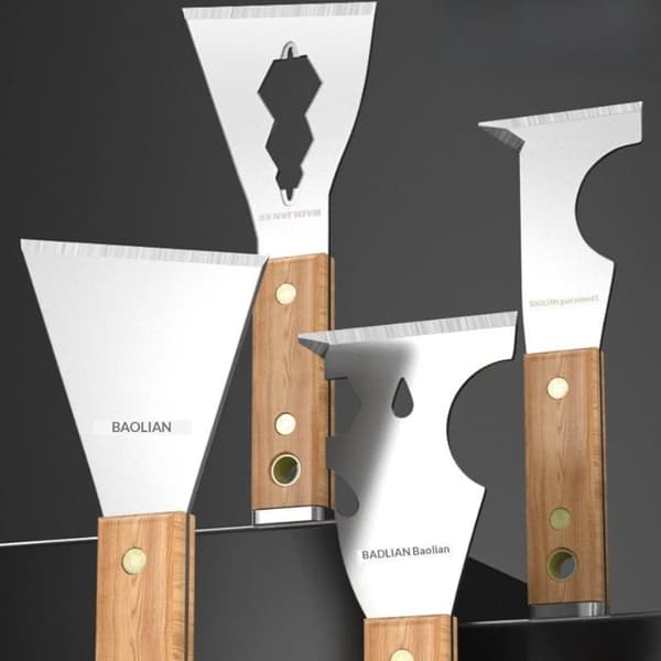 1 st rostfri målarskrapa rengöringsspade hammare 4 in 1 multi use