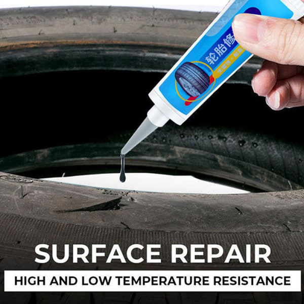 Black Tire Repair Instant Autonrenkaiden korjaus Glue Liquid Strong Ru White