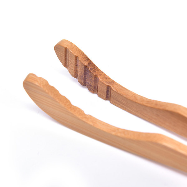 1 st Te Bambu Utensil Tång Te Trä Te Clip Toast Tea Twe