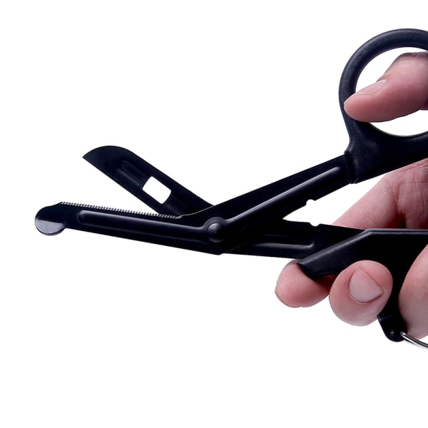 EMT Tactical Rescue Scissor Trauma Gaze Curved Blade Nurse Hun Black