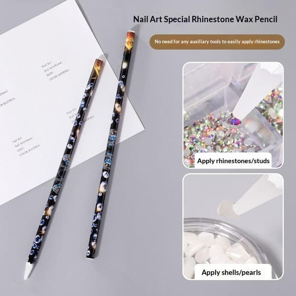 Neglekunst Dotting Crayon Rhinestone Picker Kontaktløs Opptak T 2