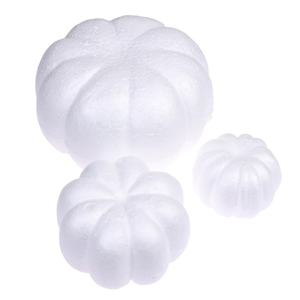 Skum Gresskar Hvit Blank Halloween Jul Simulering Gresskar 20cm