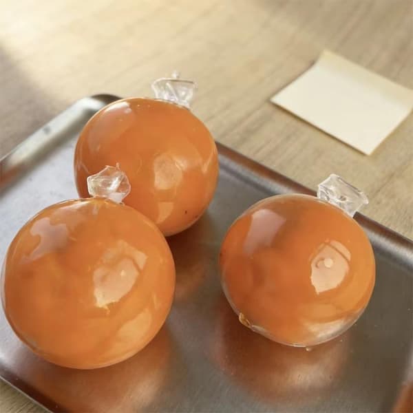 Simulering Krispig Apelsin Squishy Långsam Återhämtning Dekompression För Orange