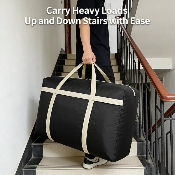 Extra stora flytt- och packpåsar för hushållstäcken, förvaringspåsar Gray XL