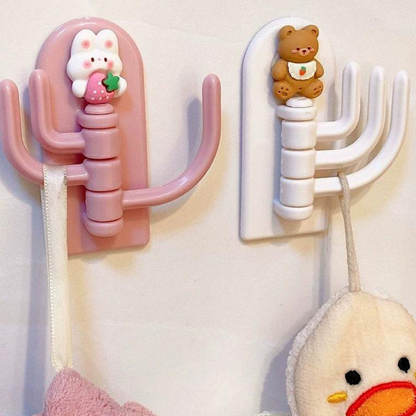 Sanrio No Punching Krok Roterbar Veggmontert Oppbevaringsstativ Kur A2