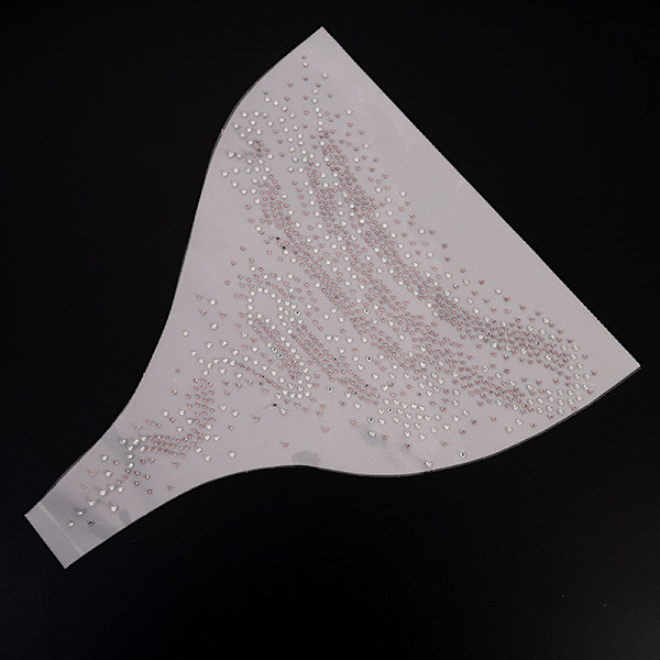 bling sten halsringning järn på transfer patch hot fix strass