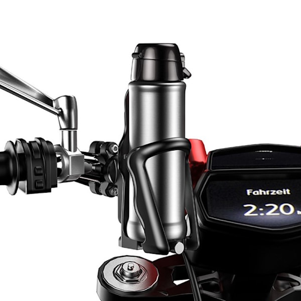 Motorcykel Dryck Hållare Motor Bike Cup Hållare Bike Vattenflaska Black