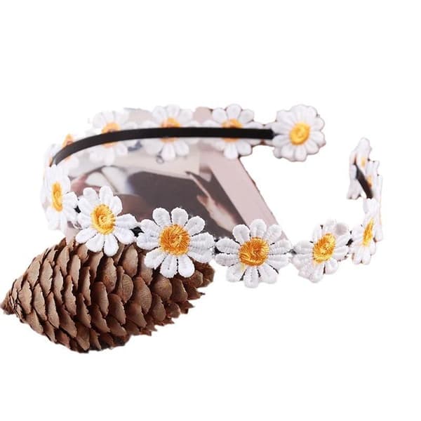 1 stk Blomsterhårbånd Hårpynt Vask Ansikt Broderte Blomster A7