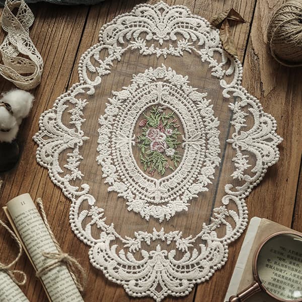 Brodert spisebordduk elegant duk A2