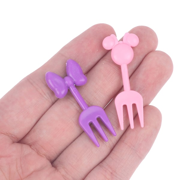 10 stk. Mini Kids Animal Fruit Picks Forks Madpakke tilbehør De