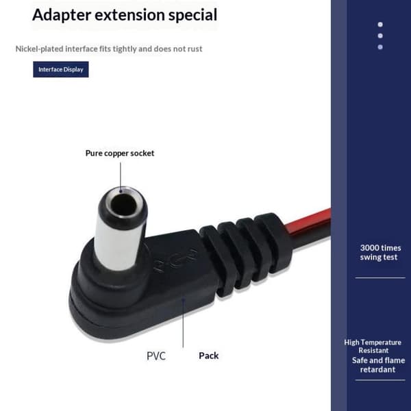 1 stk DC5525 AUX-lydkabel til VH3.96 2P terminal 2-leder stereo-lydkabel A1