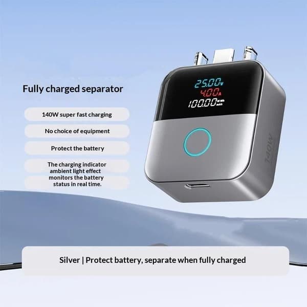 Erotin Smart Auto Power Off -puhelimen latausdatakaapeli ylilataus White