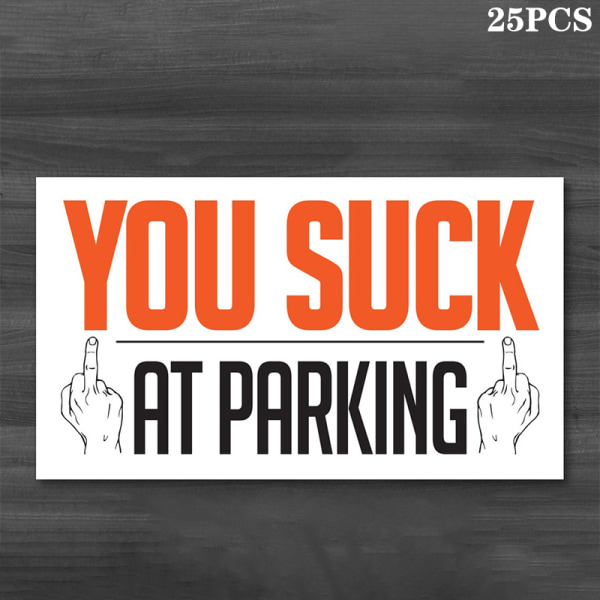 Sjove Bad Parking Violation Stickers A8