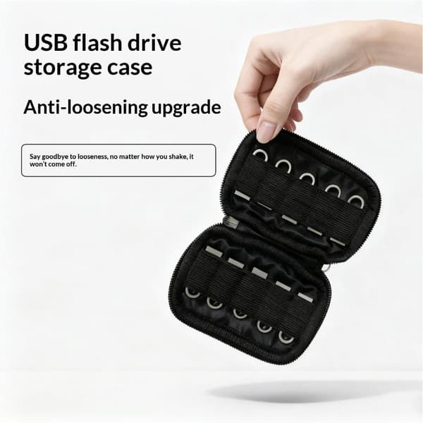 USB Flashdrev Etui Opbevaringsetui Holder Opbevaringstaske USB Flash 1PCS