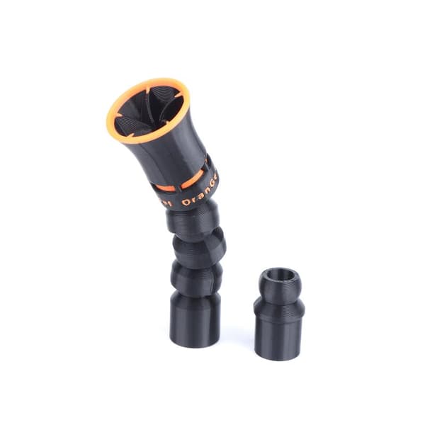 Akvarieutløpsdeler Fluorescerende 3D-utskrift Sjøvannstanktilbehør Black