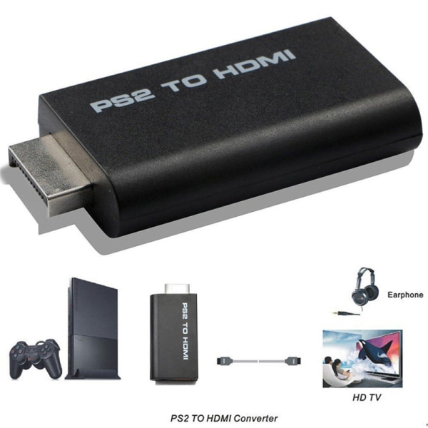 HDV-G300 PS2 til HDMI 480i/480p/576i o Video Converter Adapter