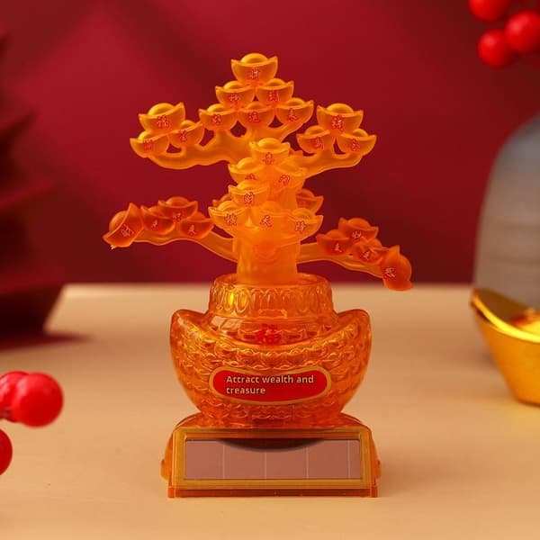 1 stk. velstandsskulptur midtpunkt skattekumme statue til A3
