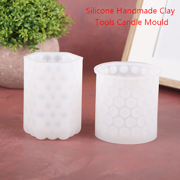 Silikon Handgjorda lerverktyg Cylinderljusform form A