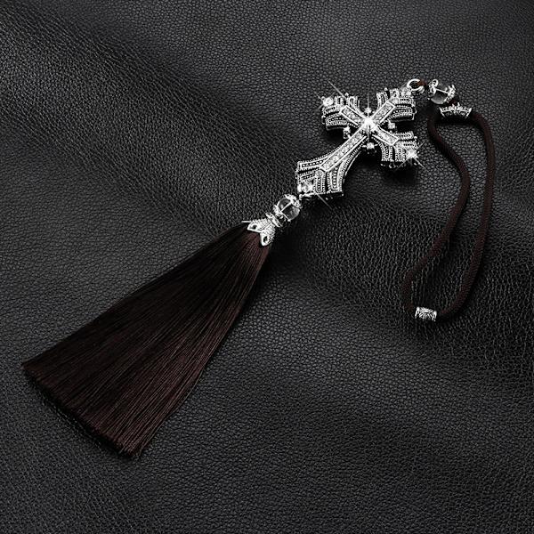 Bilanheng Cross Jesus Car Hanging Ornament Bakspeil H