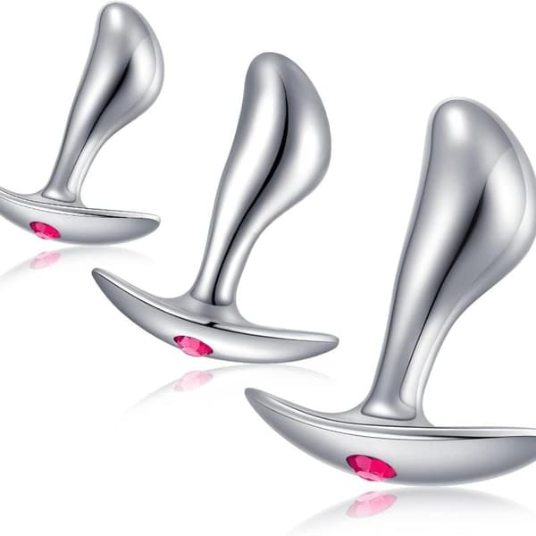 Metall Analsexplugg G-punktsstimulator Prostatamassage Butt Plugg W A1