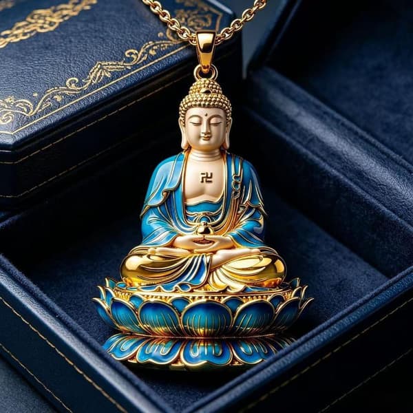 Lovende Sky Guanyin Vedhæng Stil Unisex Bringer Held A1