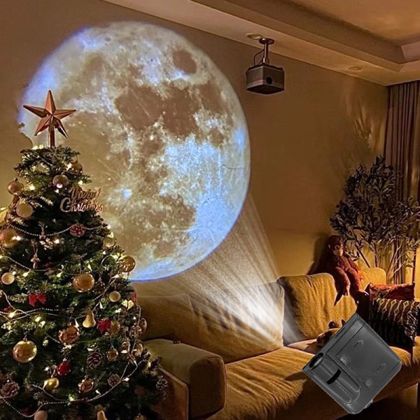 Moon Galaxy -projektiolamppu Creative Atmosphere Night Light Lam
