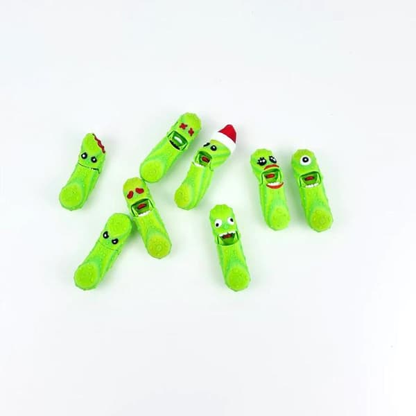 1 st 3D-printade gurkleksaker rörlig gurkgrönsaksmodell A5