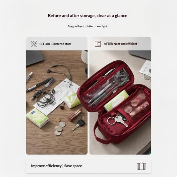 Dobbeltlags Kosmetiktaske Rejse Makeup Organizer Stor Kapacitet A2