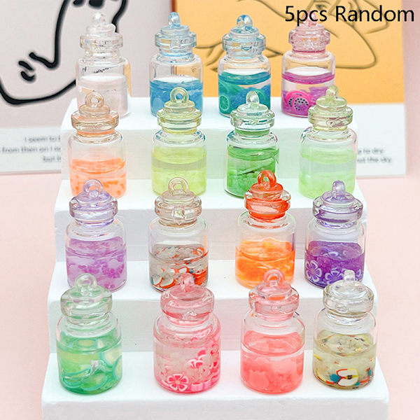 1/5 Stk Mini Luminous Ønskeflaske Hjem Hage Dekor DIY Ornam 5pcs Random